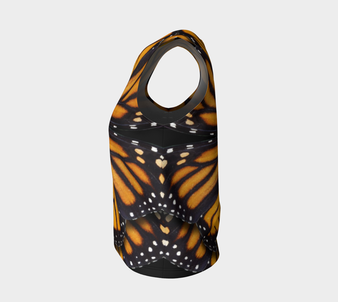 Aperçu de Monarch Butterfly Asymmetrical Loose Tank Top #3