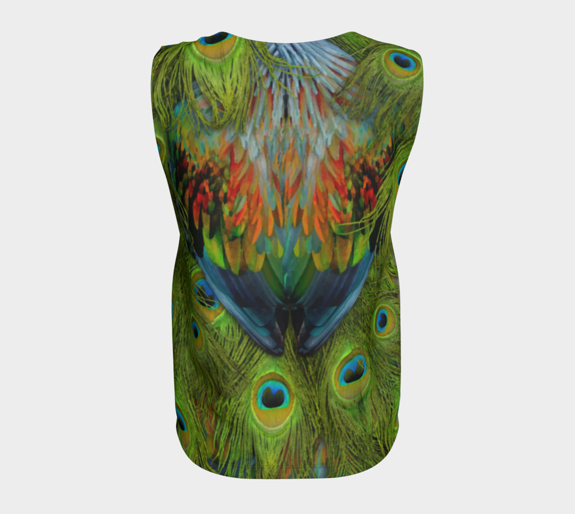 Nicobar-Peacock Fantasy Loose Tank Top preview #6