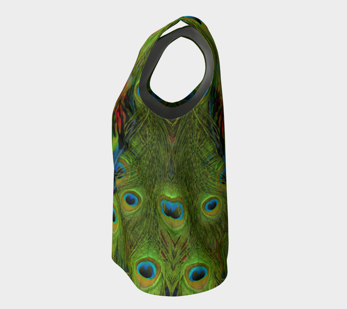 Nicobar-Peacock Fantasy Loose Tank Top preview #7