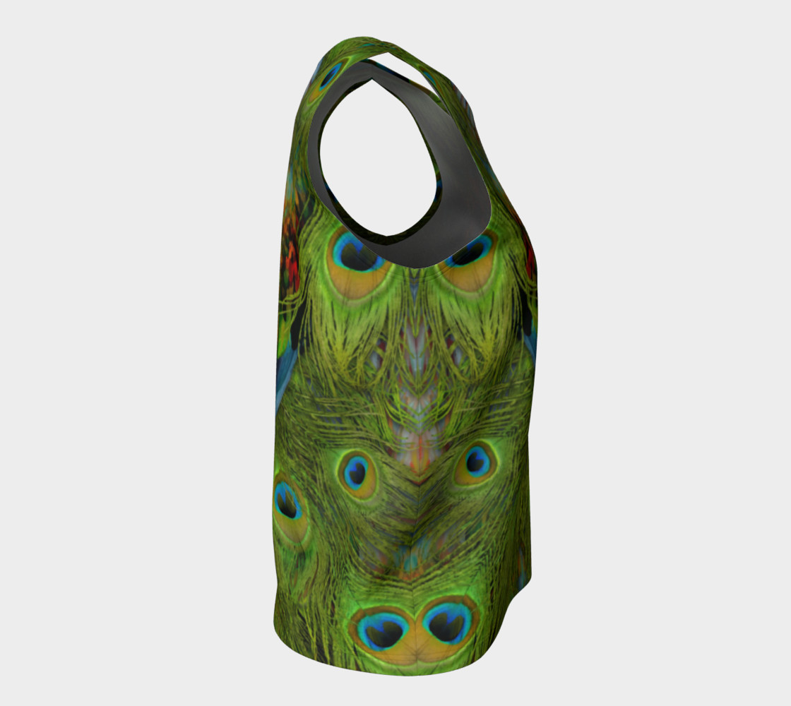 Nicobar-Peacock Fantasy Loose Tank Top preview #8