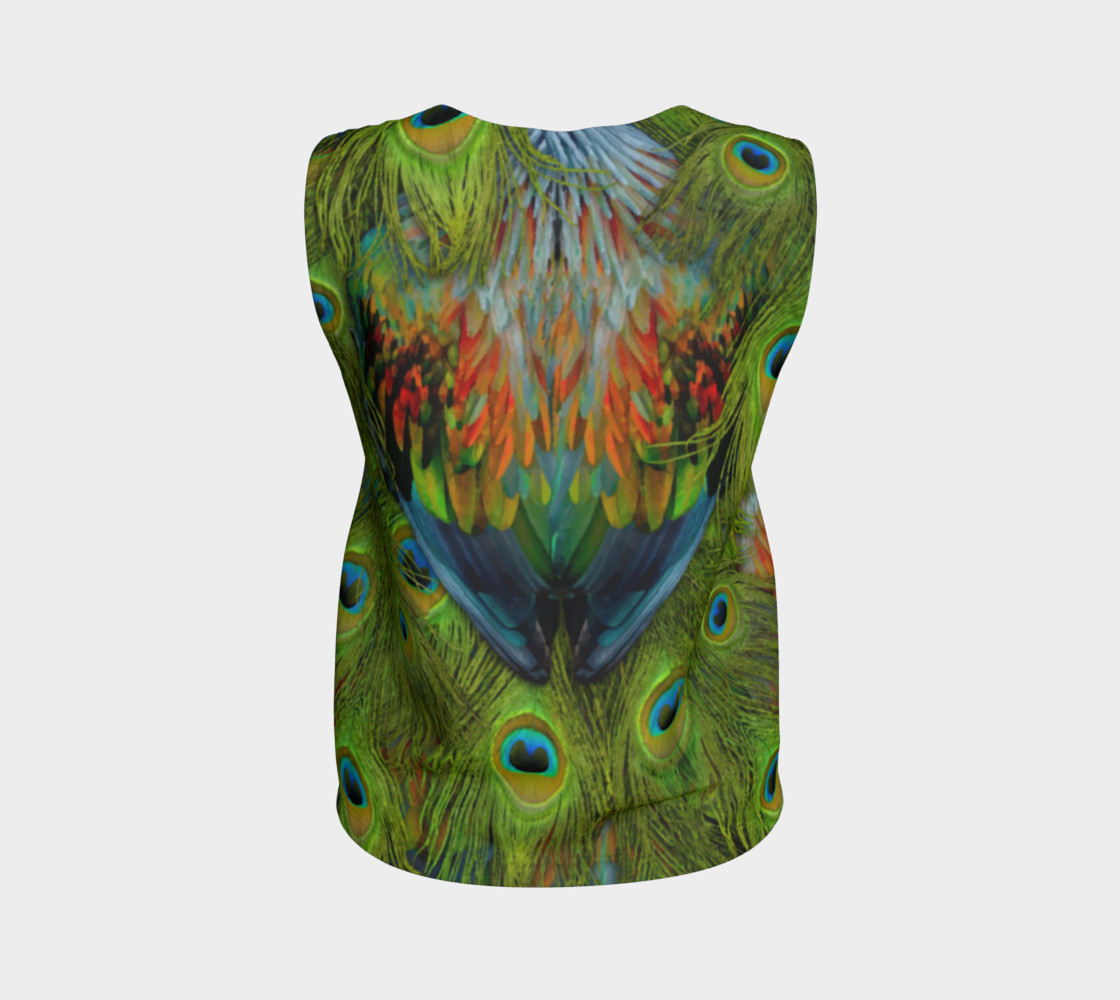 Nicobar-Peacock Fantasy Loose Tank Top preview #2