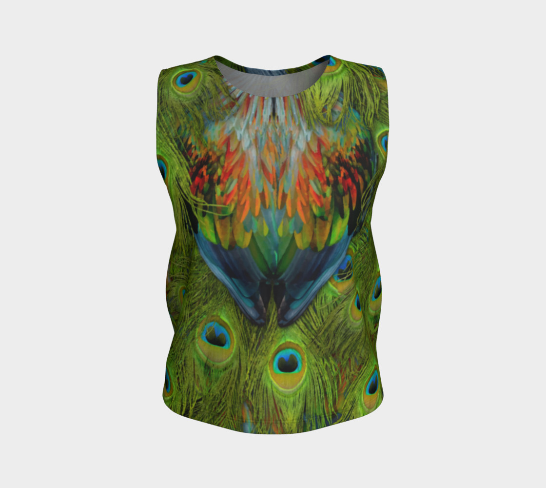 Nicobar-Peacock Fantasy Loose Tank Top preview #1