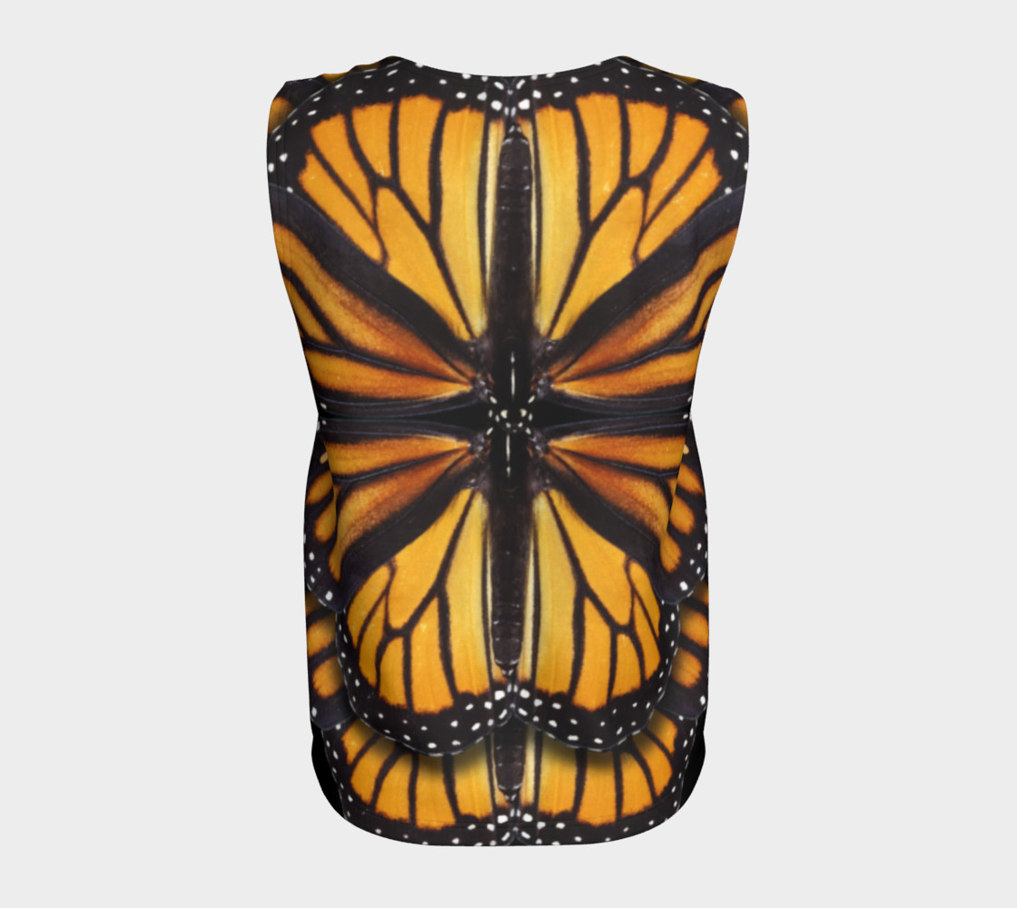 Monarch Butterfly Symmetrical Loose Tank Top preview #6