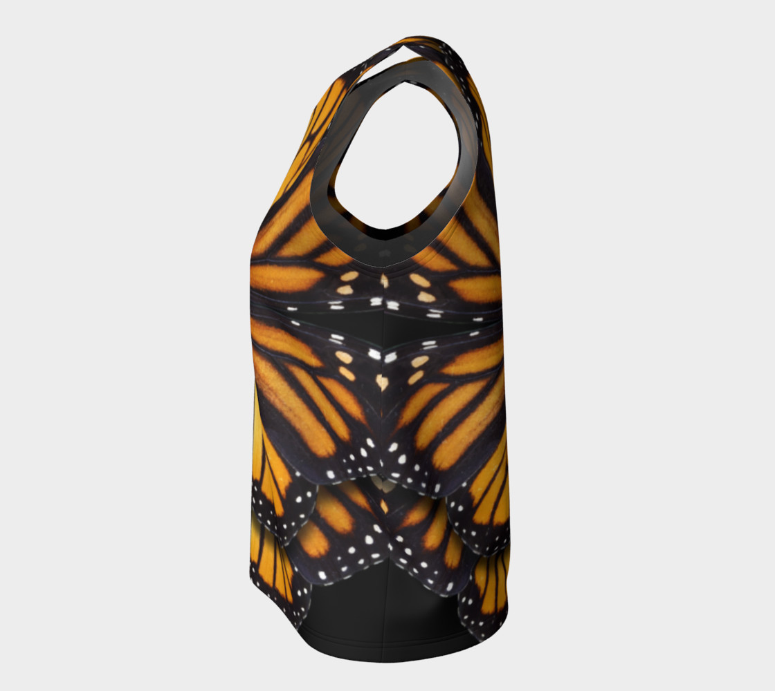 Monarch Butterfly Symmetrical Loose Tank Top preview #7