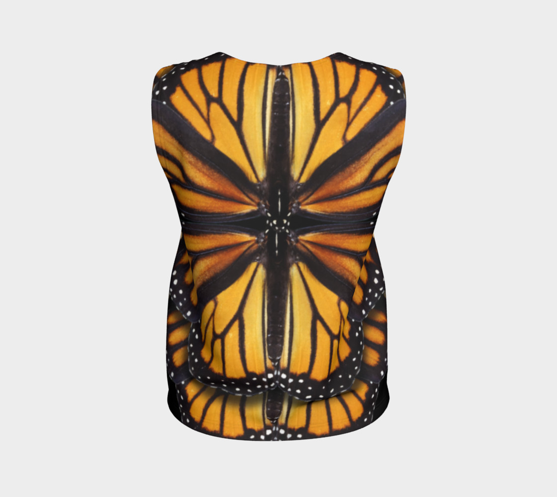 Monarch Butterfly Symmetrical Loose Tank Top preview #2