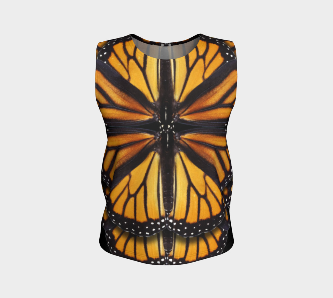 Monarch Butterfly Symmetrical Loose Tank Top preview #1
