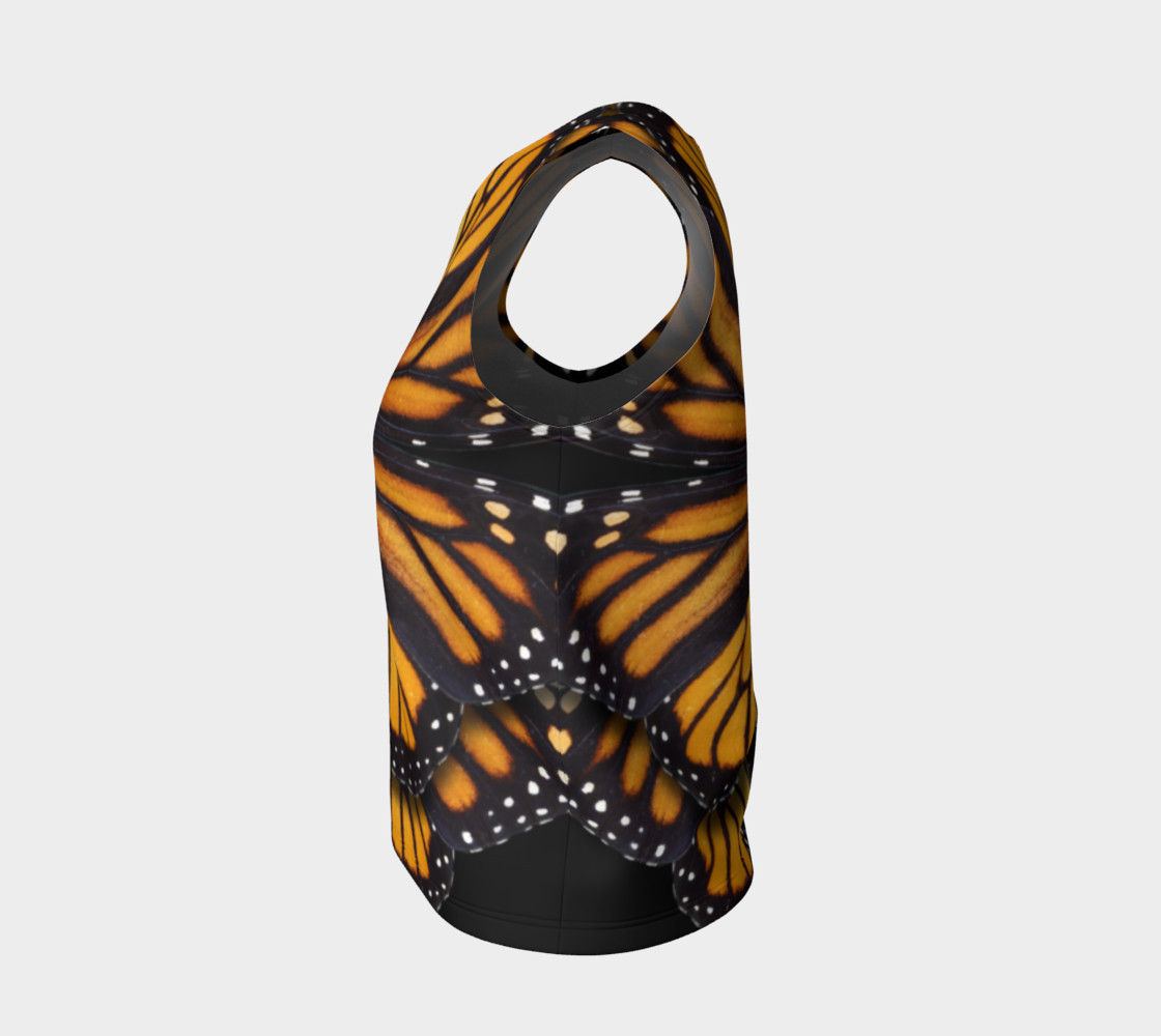 Monarch Butterfly Symmetrical Loose Tank Top preview #3