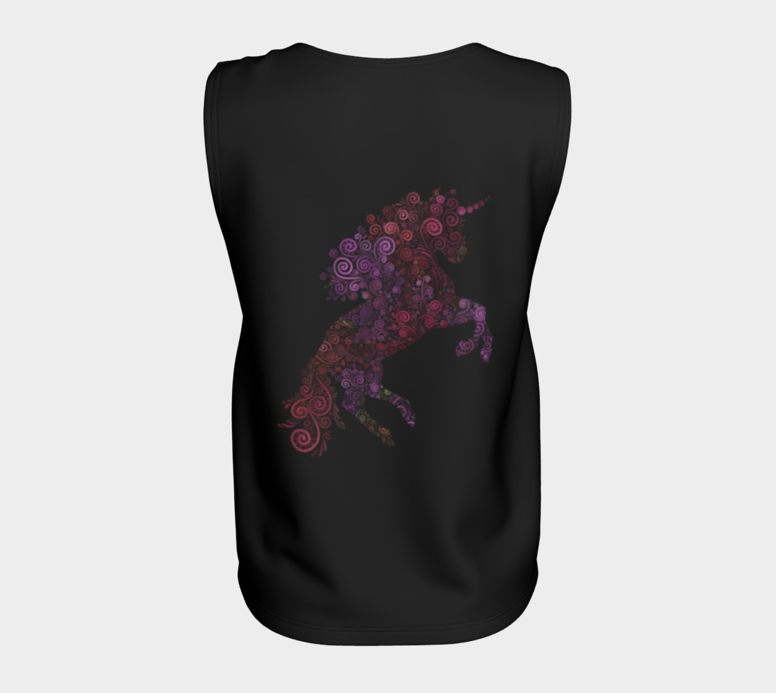 Aperçu de 3D Psychedelic Red and Purple Unicorn #6