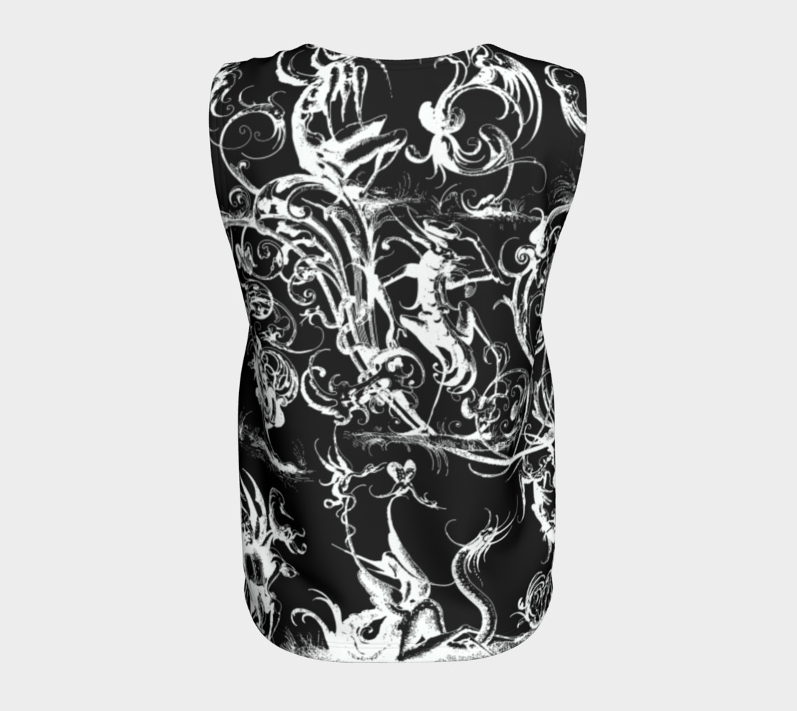 Grotesques B&W - Loose Tank Top preview #6