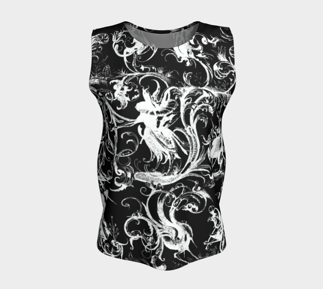 Grotesques B&W - Loose Tank Top preview #5