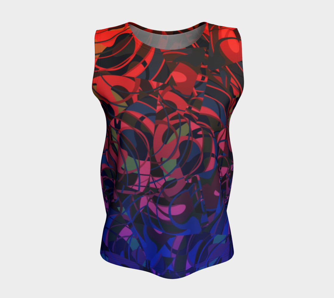 Hot Summer Nights Abstract - Reds and Blues preview #5