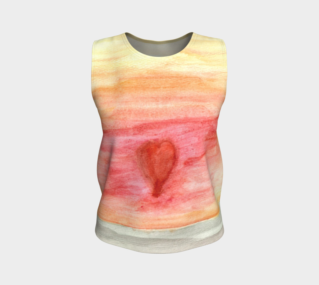 Aperçu de Radiating Heart Tank Top #1