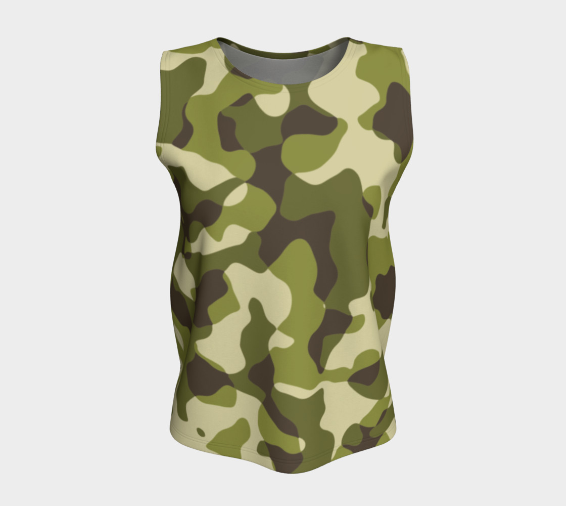 Green Camouflage Tank Top preview #5