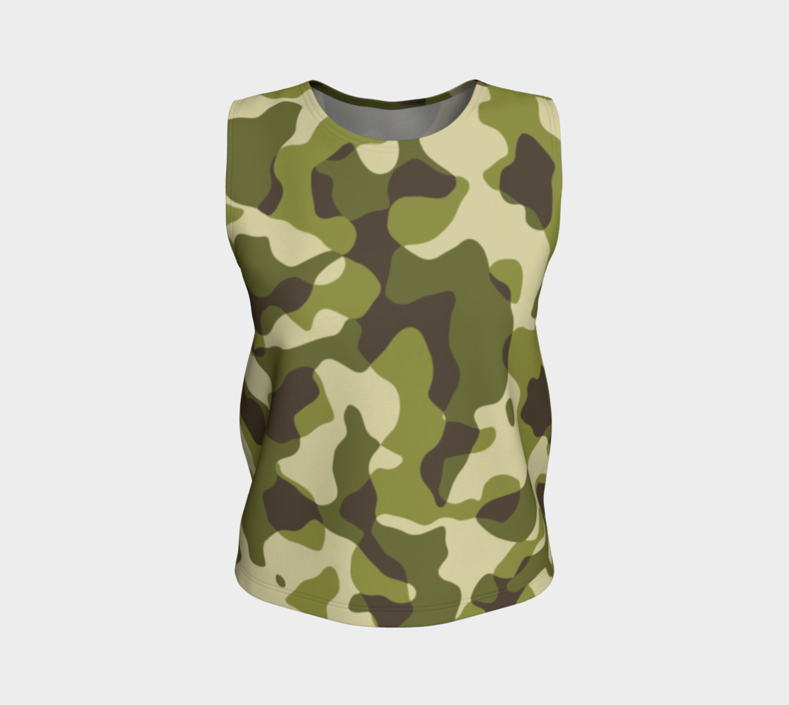 Green Camouflage Tank Top preview #1