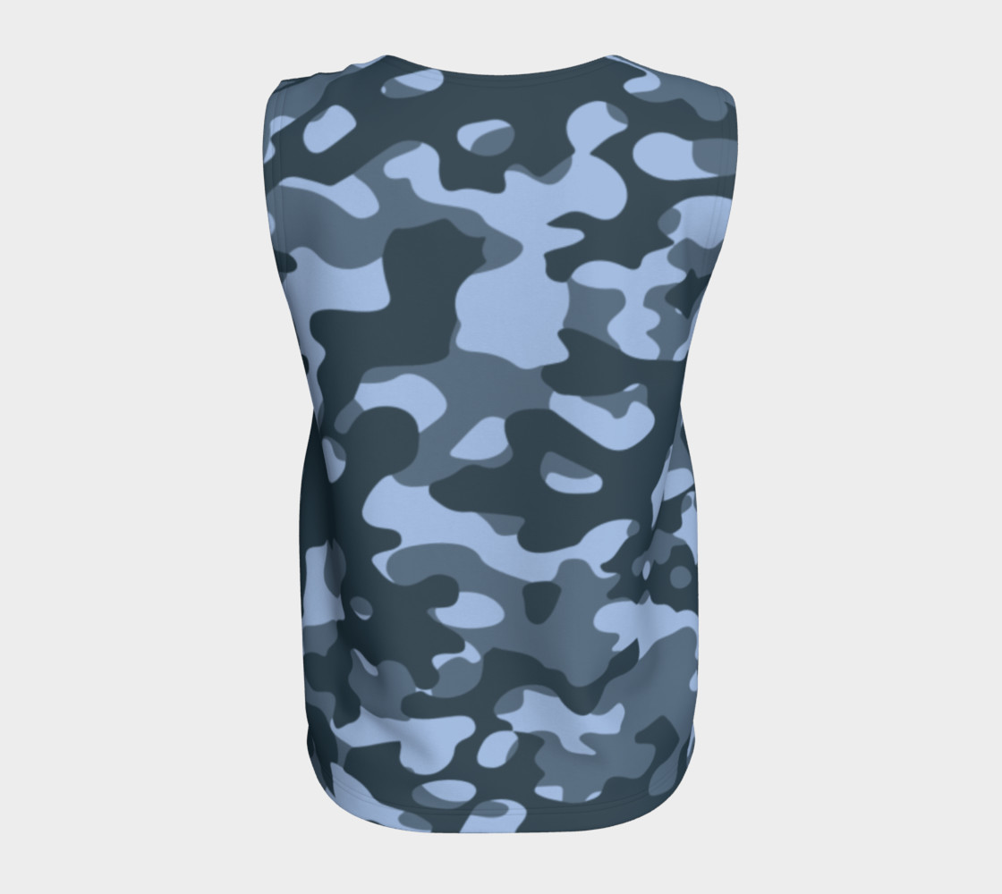 Blue Camouflage Tank Top preview #6