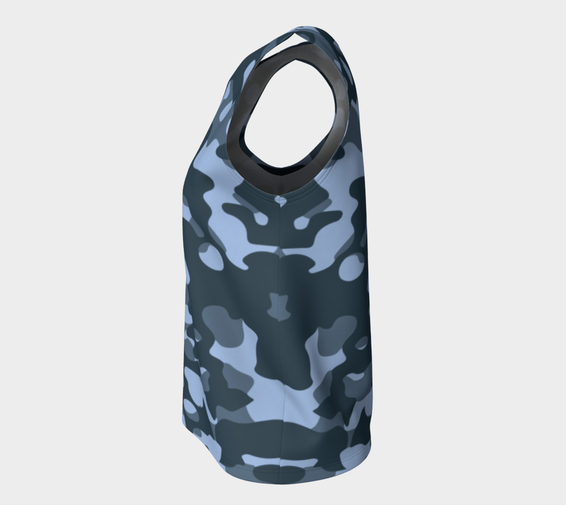 Blue Camouflage Tank Top thumbnail #8