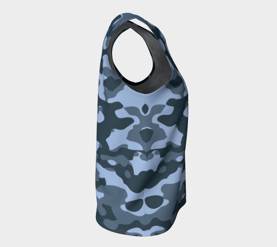 Blue Camouflage Tank Top preview #8