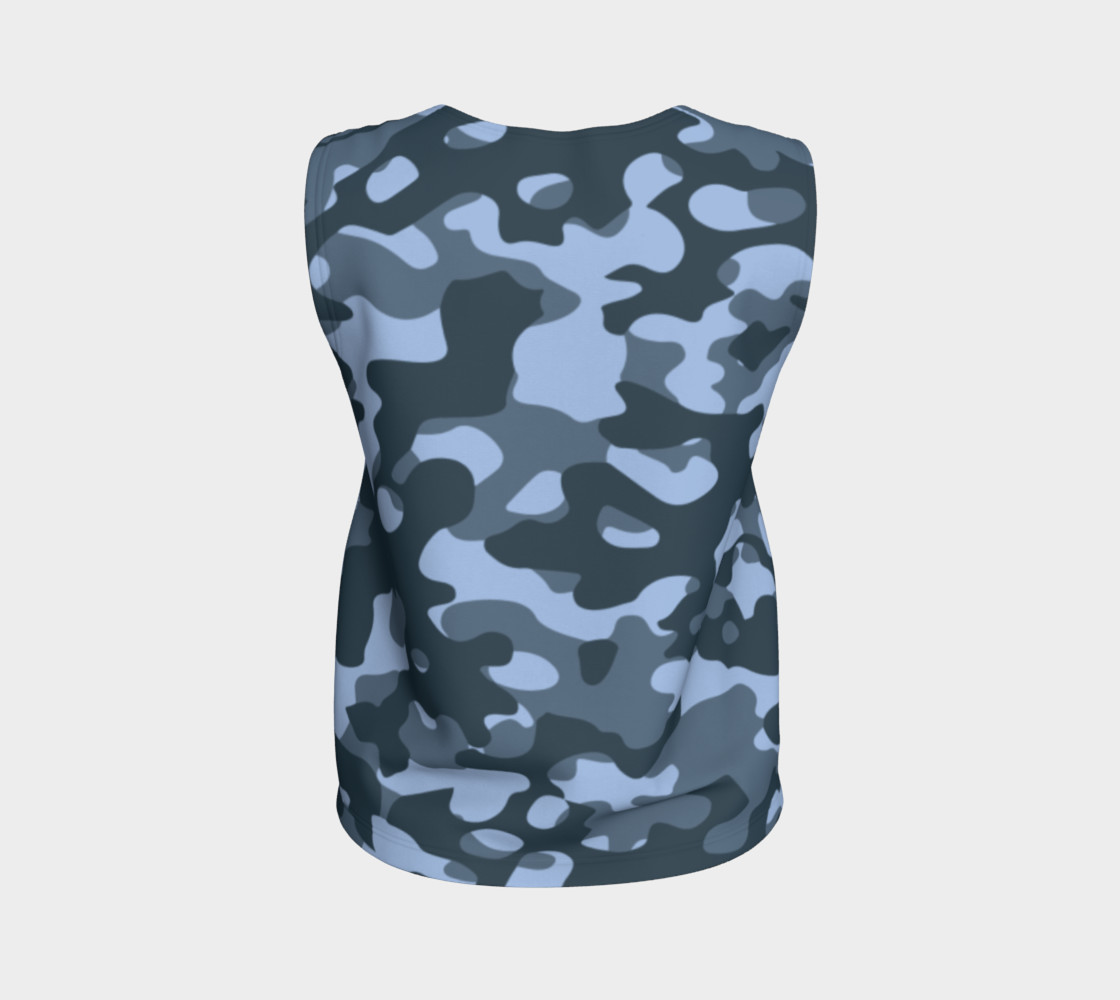 Blue Camouflage Tank Top preview #2