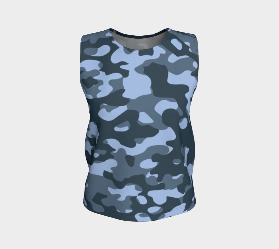 Blue Camouflage Tank Top thumbnail #2