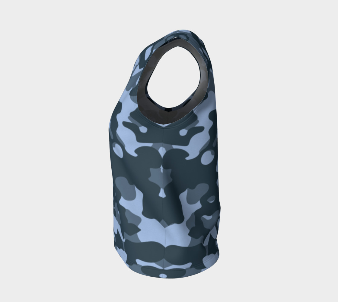 Blue Camouflage Tank Top thumbnail #4