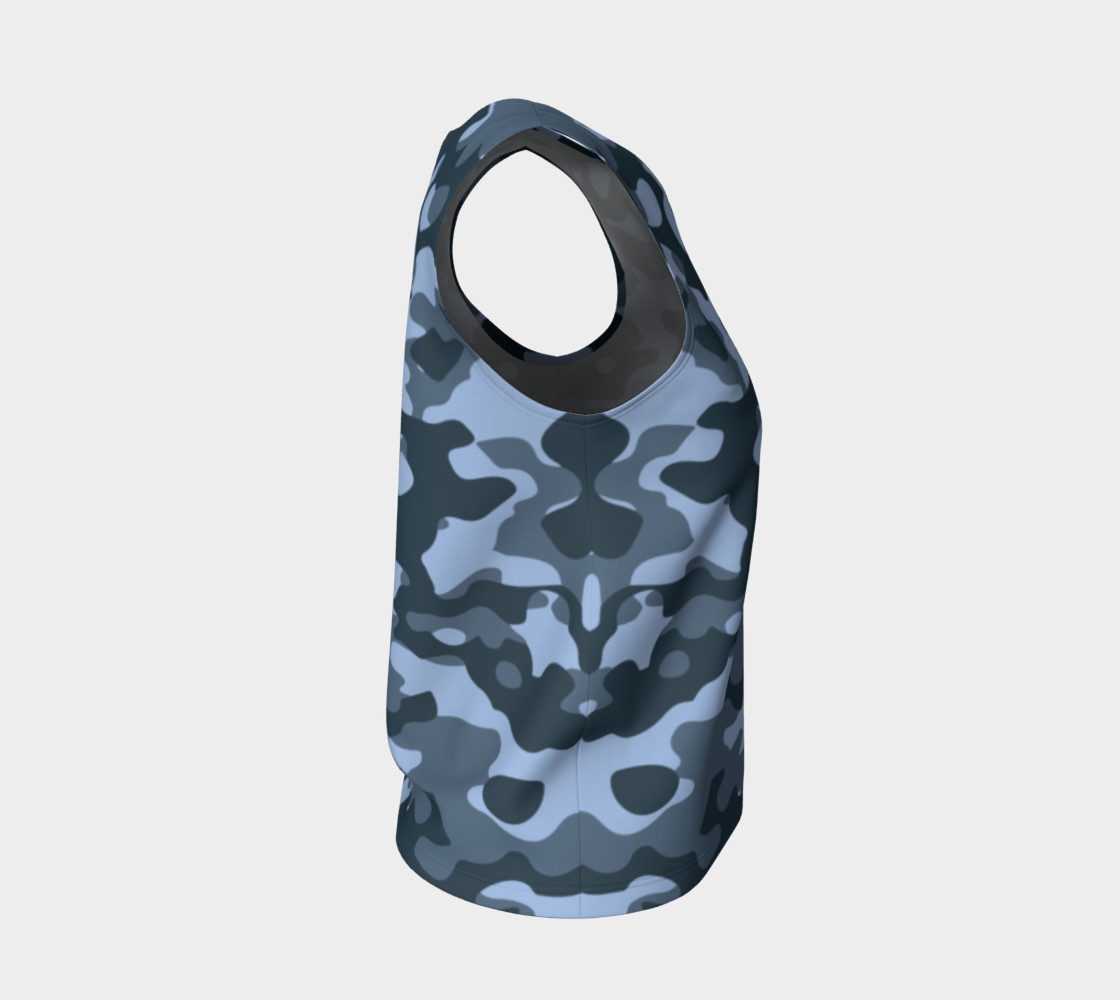 Blue Camouflage Tank Top thumbnail #5