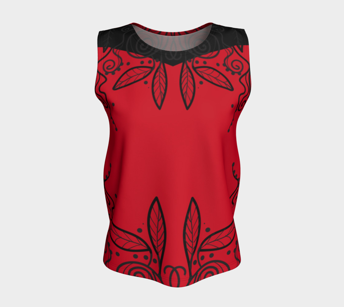 Rose Red Back Tank Loose preview #5