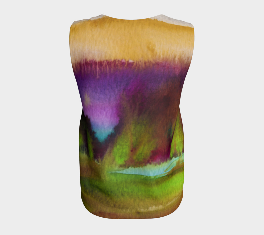 Colorful Watercolor Loose Tank preview #6