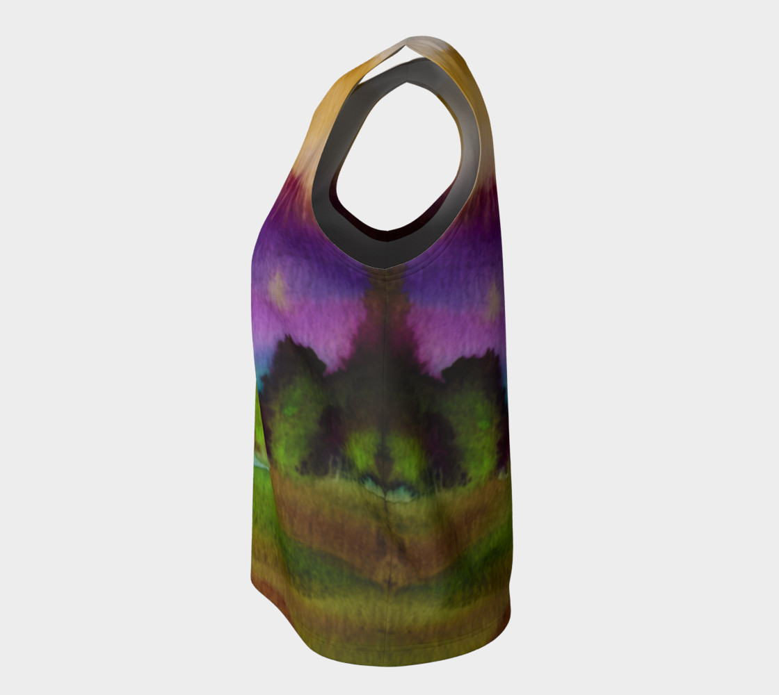 Colorful Watercolor Loose Tank preview #7
