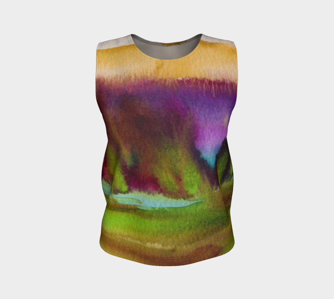 Colorful Watercolor Loose Tank preview #1