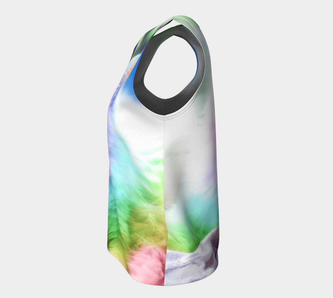 Unicorn Rainbow Cat Tank Top preview #7
