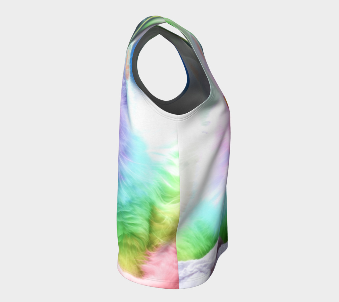 Unicorn Rainbow Cat Tank Top preview #8
