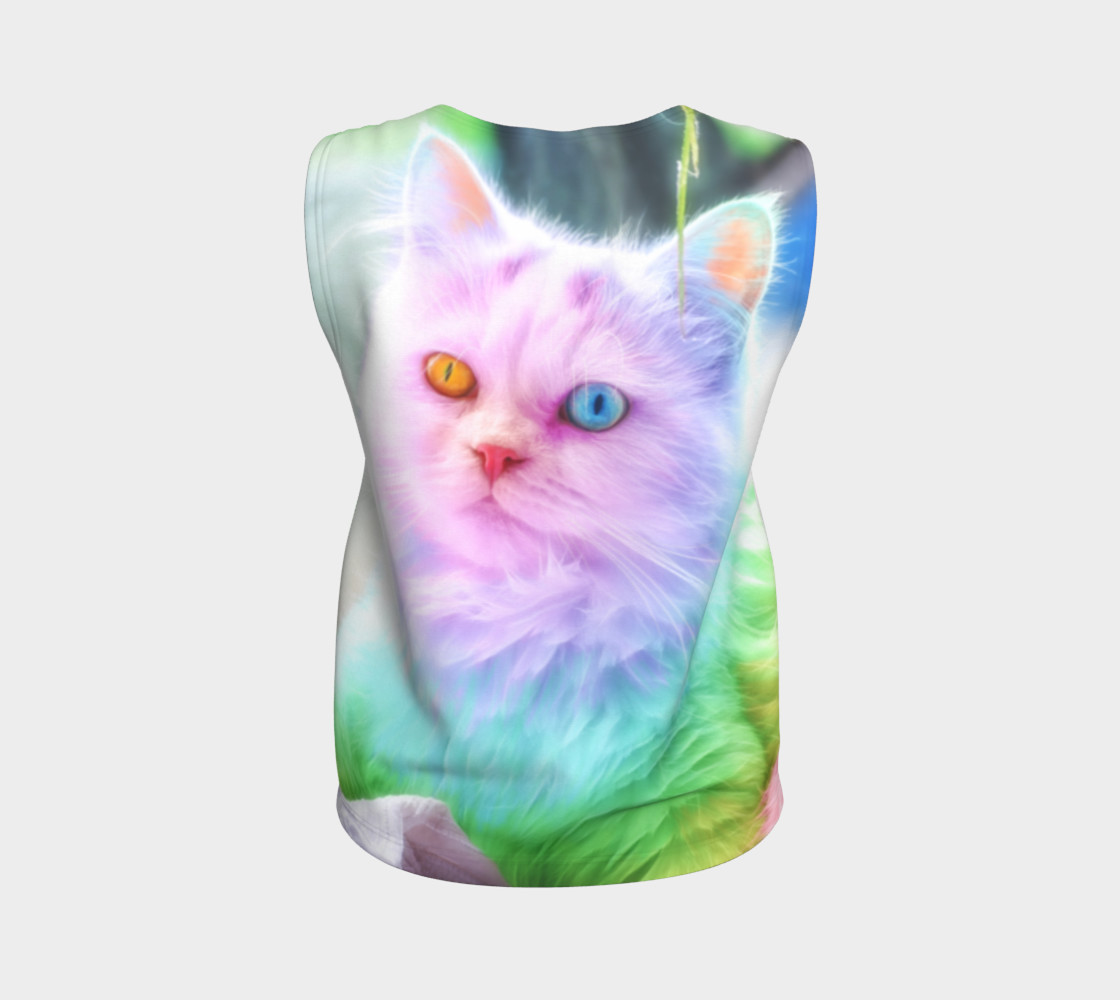 Unicorn Rainbow Cat Tank Top preview #2