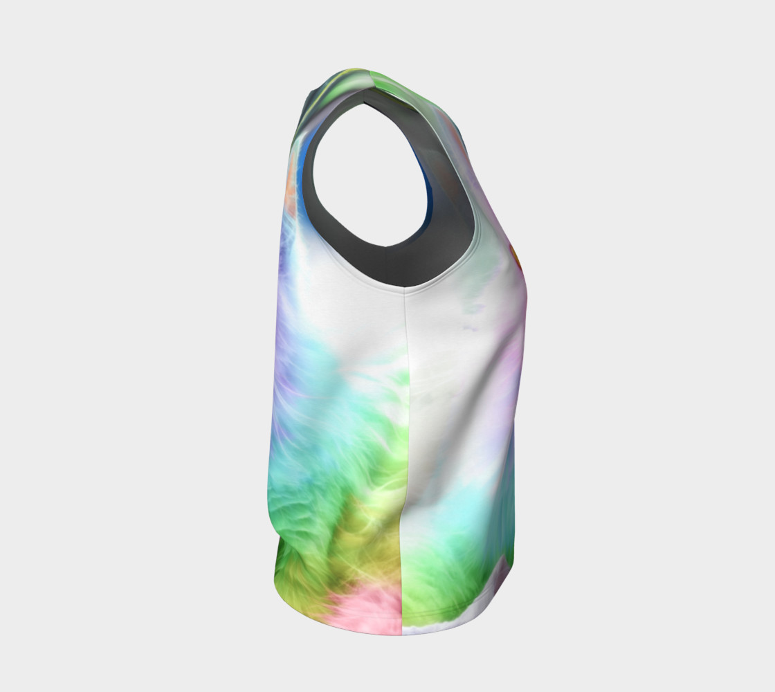 Unicorn Rainbow Cat Tank Top preview #4