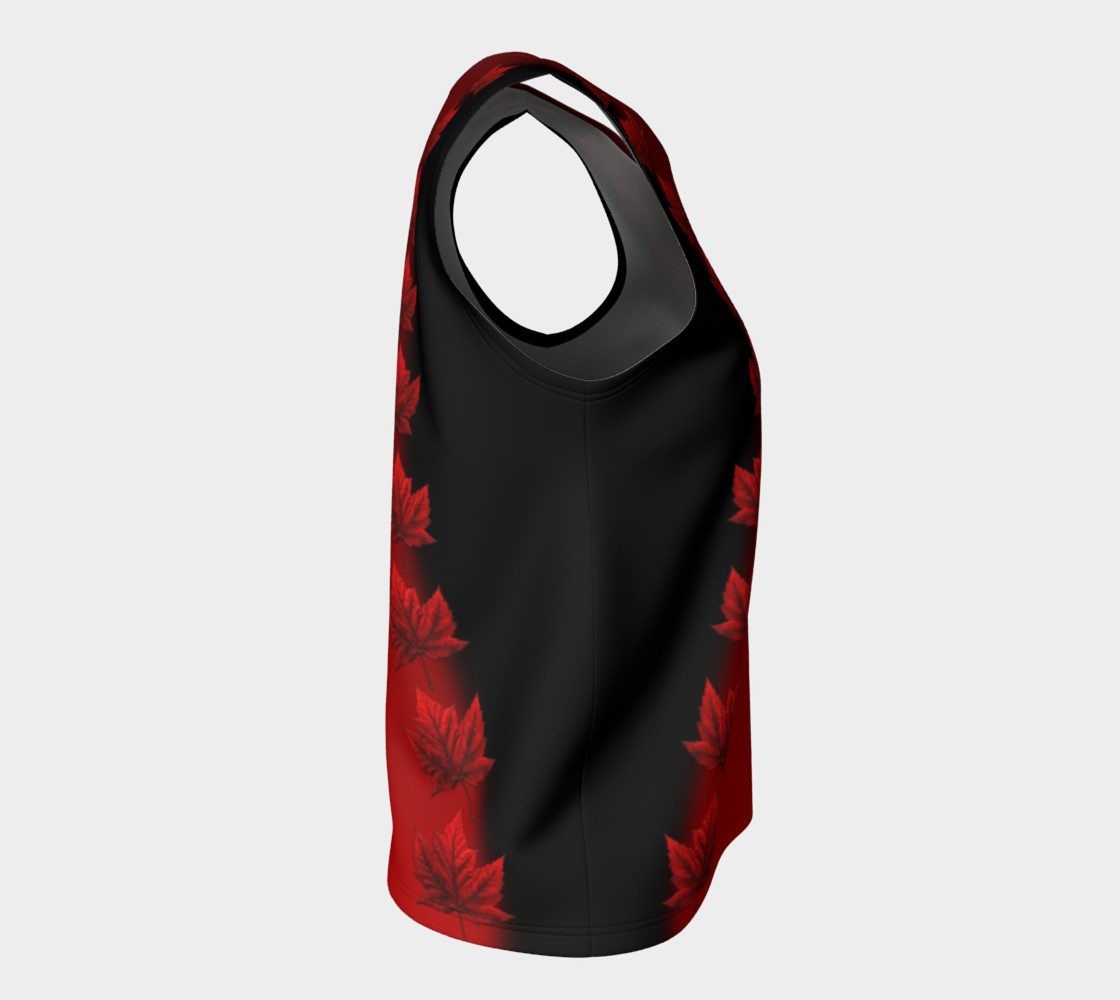 Canada Maple Leaf Tank Tops Black Canada Shirts preview #8