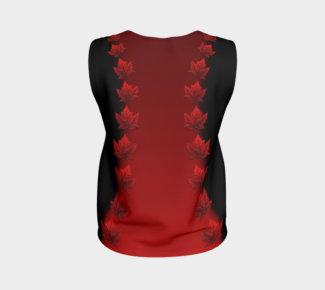 Canada Maple Leaf Tank Tops Black Canada Shirts preview #2