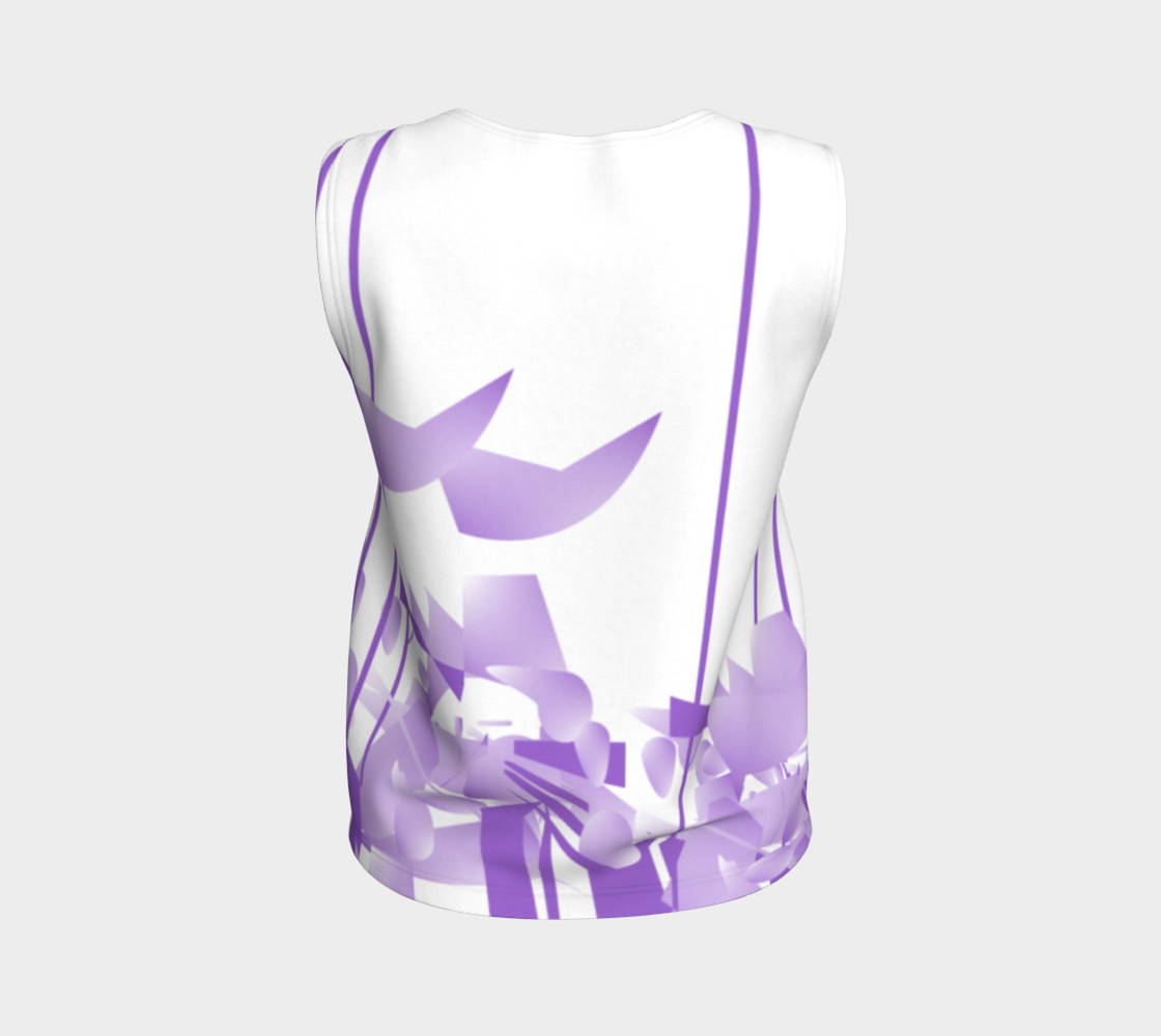 Purple Lines of Passion Fitted Tank Top thumbnail #3