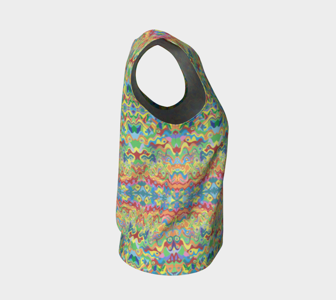 Abstract Hills Pattern Loose Tank Top preview #4