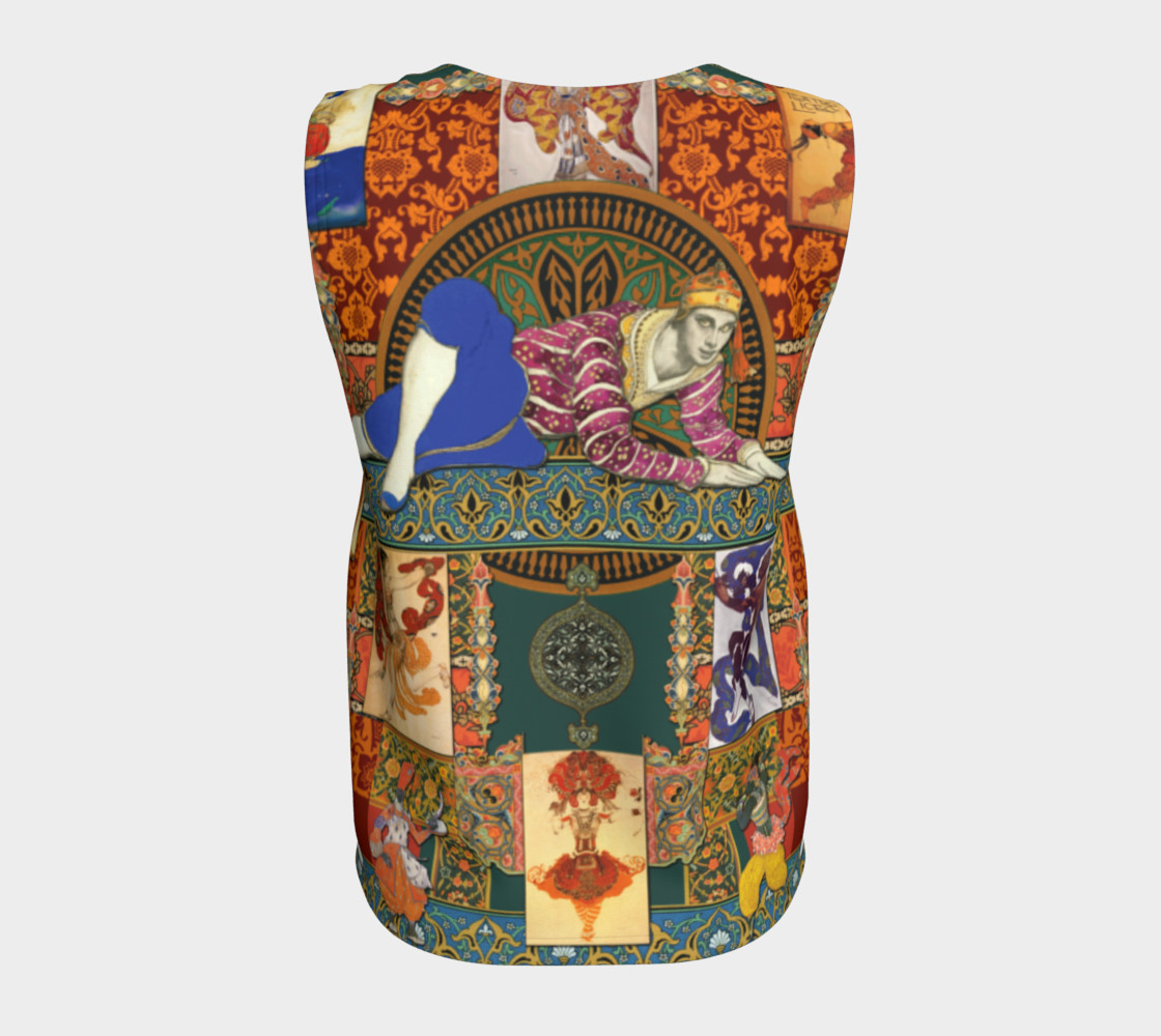 Aperçu de Ballets Russes Tapestry - Fitted Tank Top #6