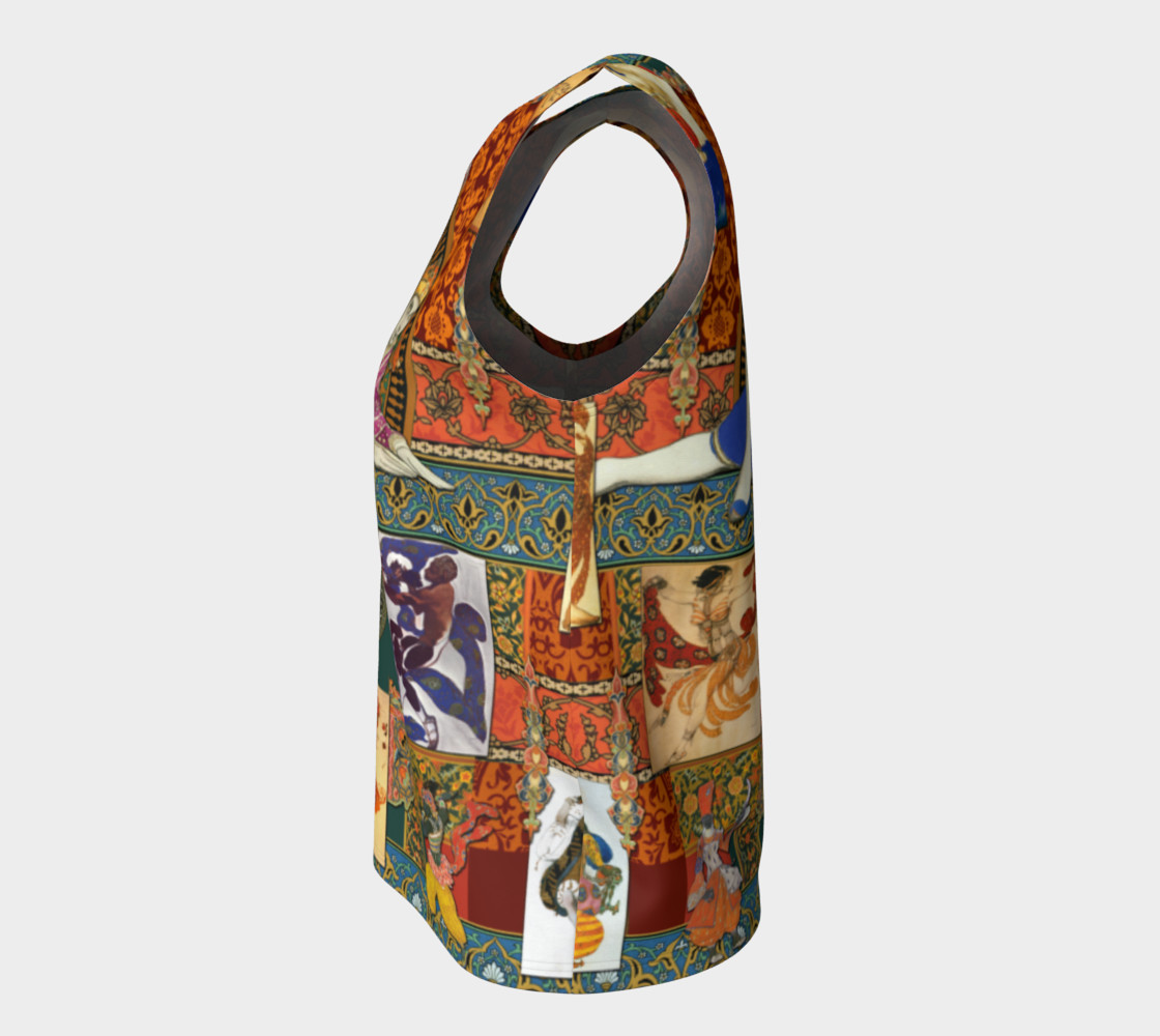 Aperçu de Ballets Russes Tapestry - Fitted Tank Top #7
