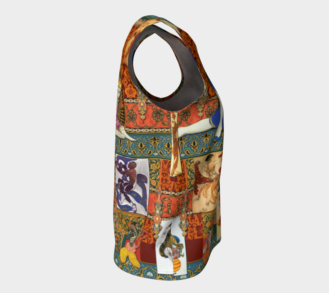 Aperçu de Ballets Russes Tapestry - Fitted Tank Top #8