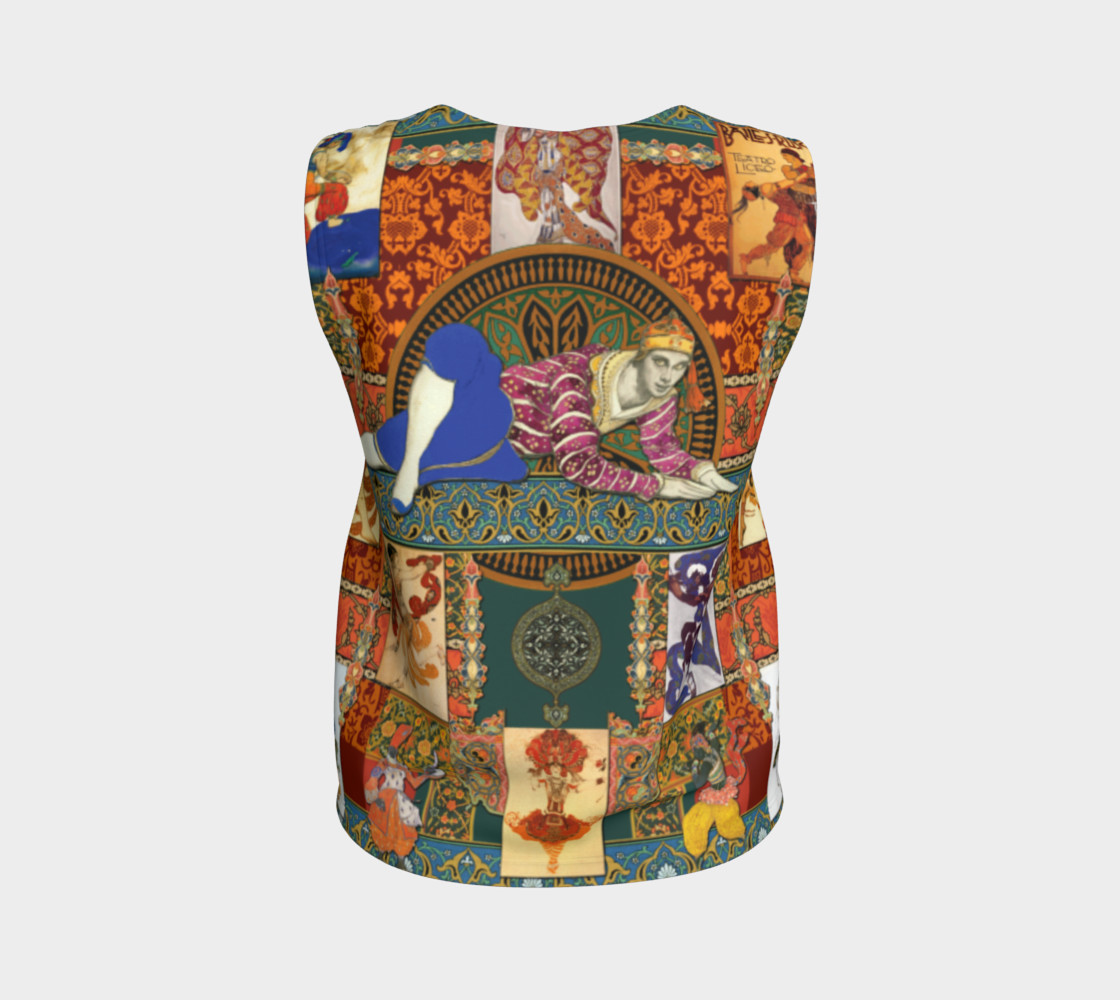 Aperçu de Ballets Russes Tapestry - Fitted Tank Top #2