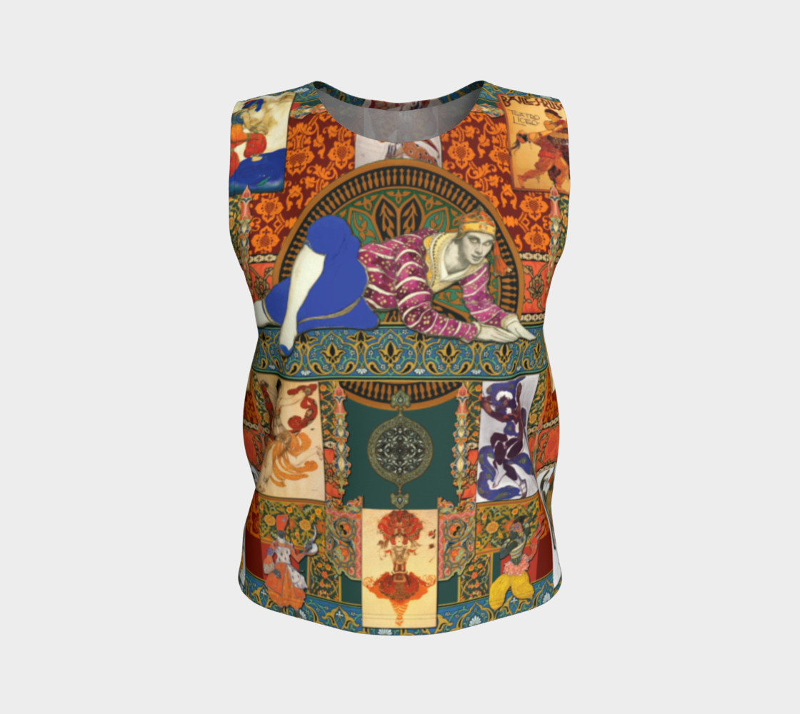 Aperçu de Ballets Russes Tapestry - Fitted Tank Top #1