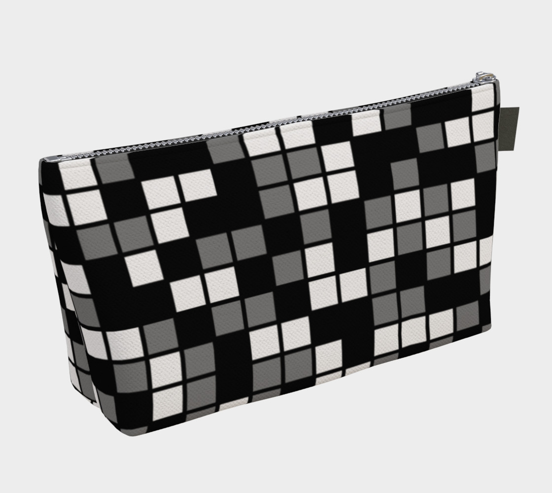 Aperçu de Grey, Black, and White Random Mosaic Squares #2