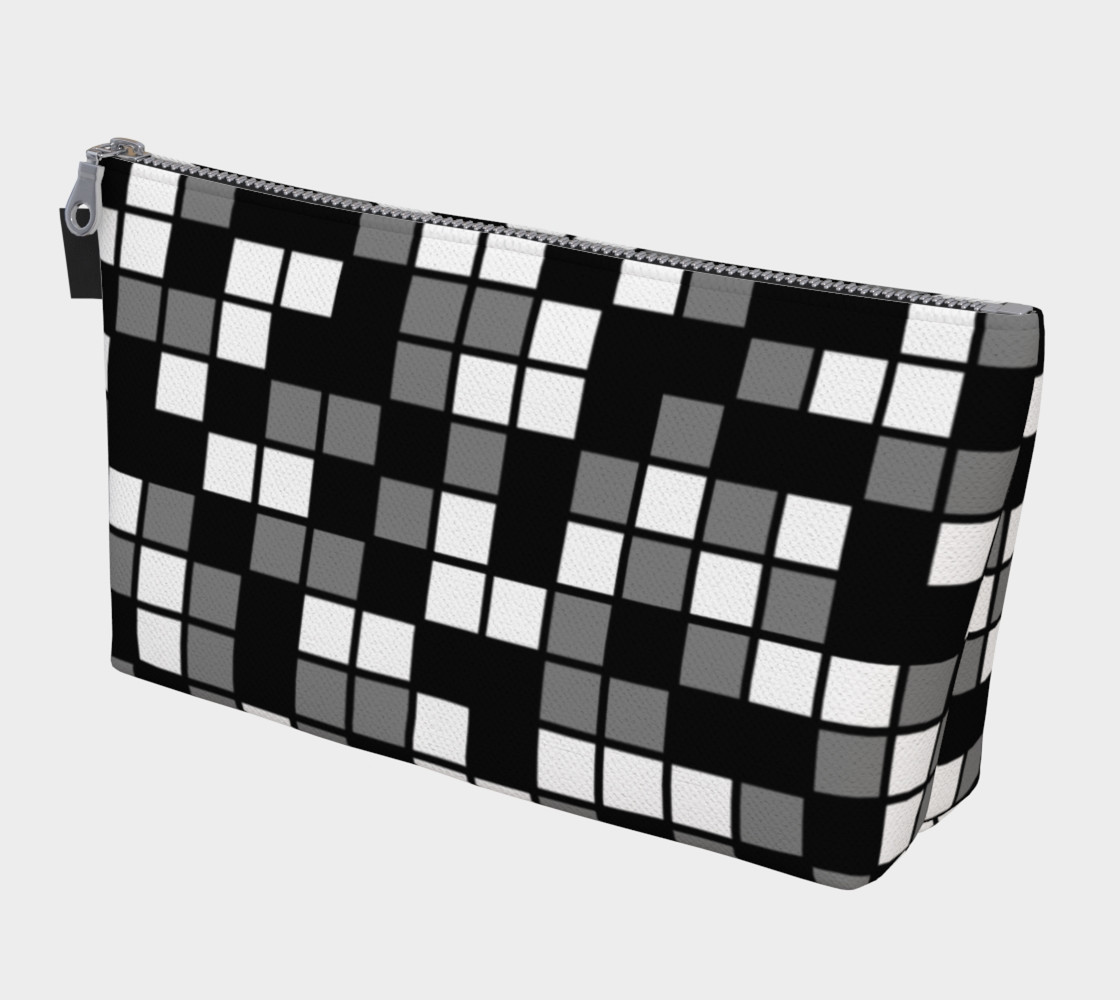 Aperçu de Grey, Black, and White Random Mosaic Squares #1