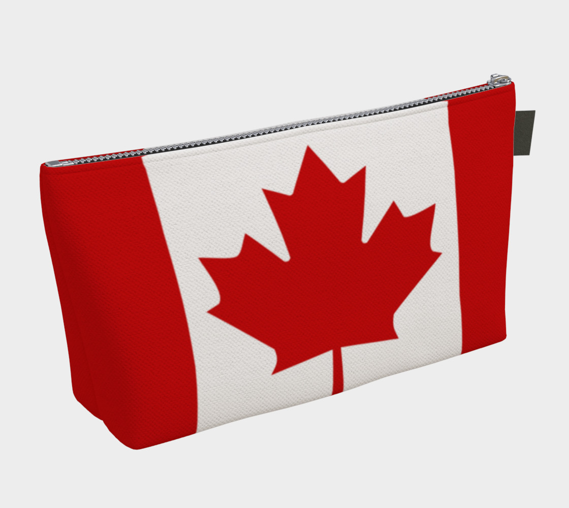 Flag of Canada, Red and White, Red Maple Leaf Makeup Bag preview #2