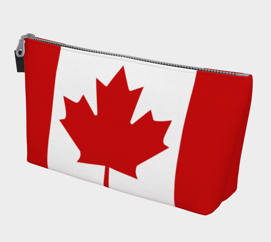 Flag of Canada, Red and White, Red Maple Leaf Makeup Bag preview #1
