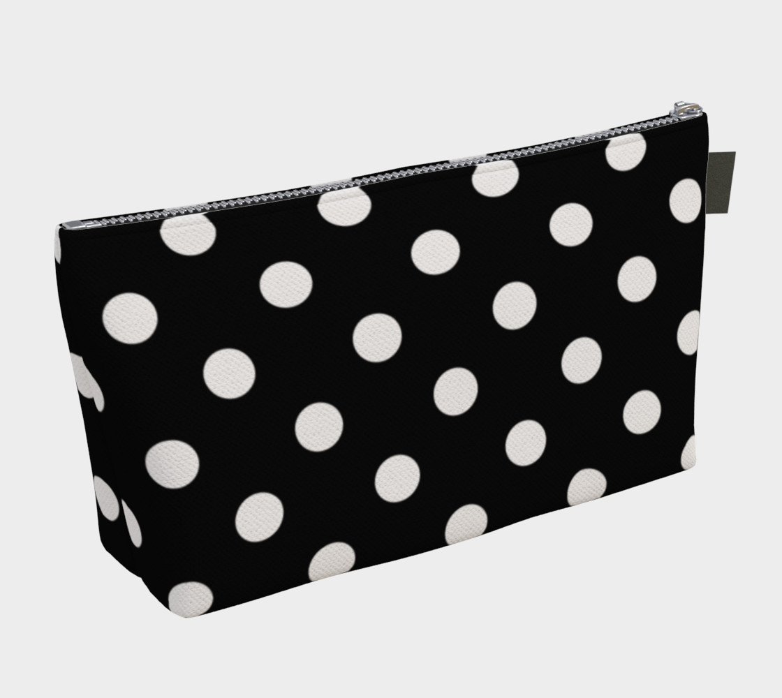 Aperçu de White Polka Dots on Black #2