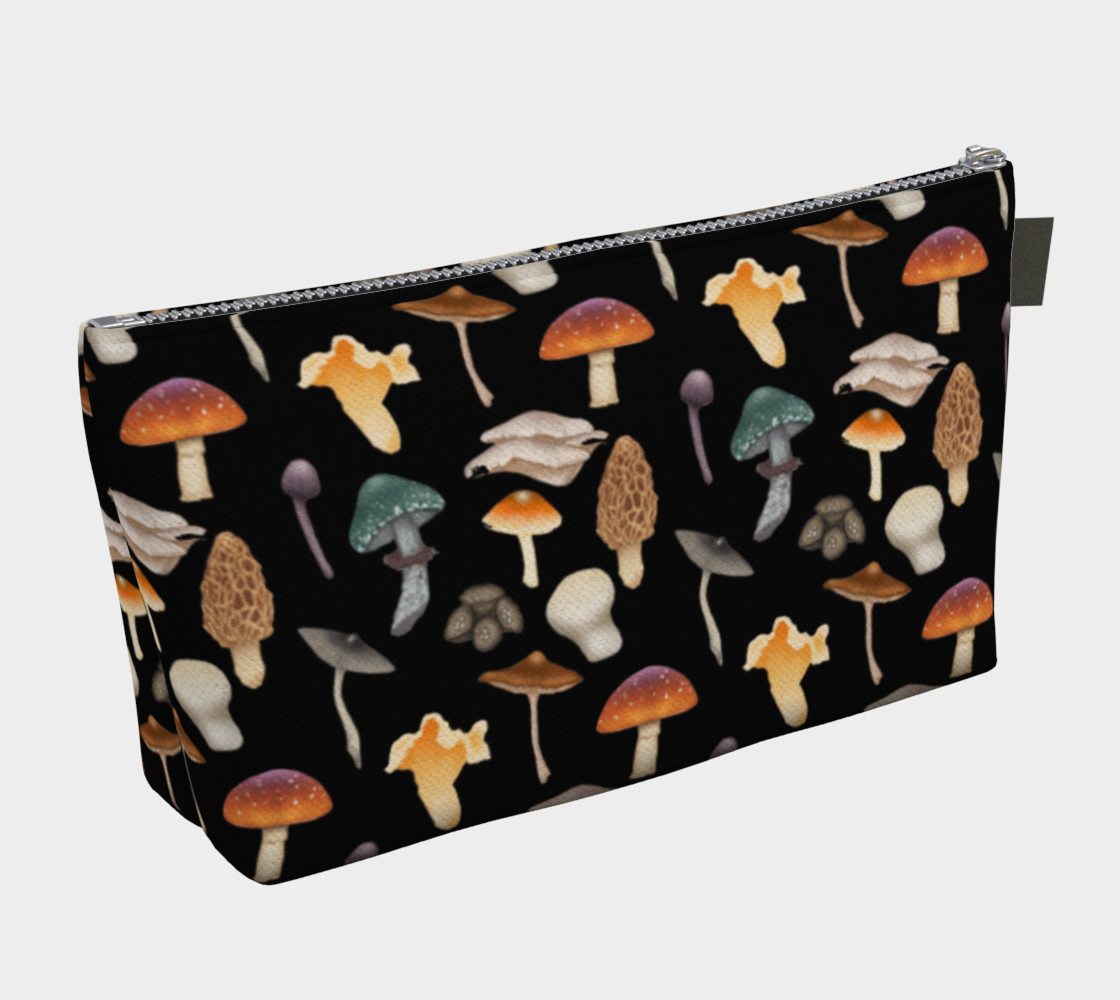 Wild Mushroom Makeup Bag with Pocket preview #2