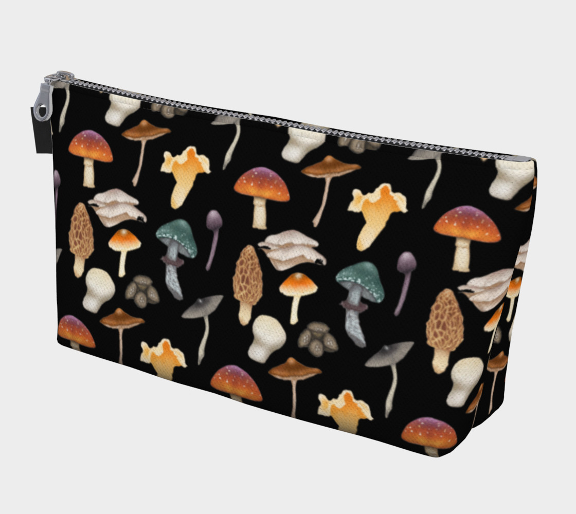 Wild Mushroom Makeup Bag with Pocket preview #1