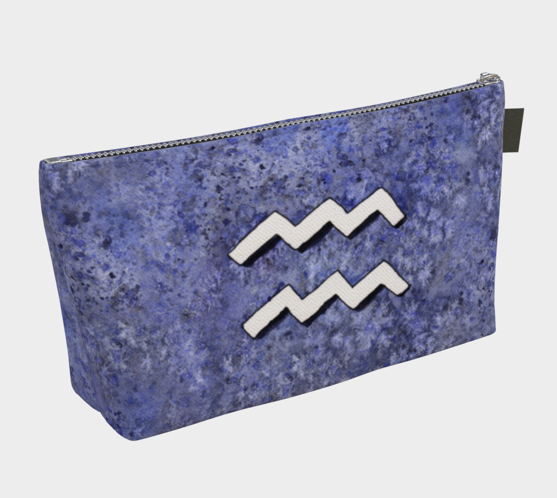 Aperçu de Aquarius astrological sign Makeup Bag #2